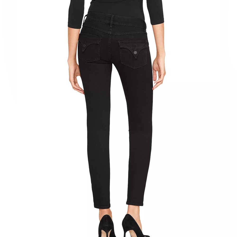 👀 Hudson Midrise Skinny Jeans in Black Collin Sonny Size 28